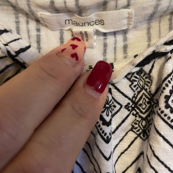 Women’s Maurices size 2X tank top with braided shoulder straps - Picture 2 of 4